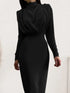 'Zosia' Ruched Turtleneck Dress - Celes Fashion